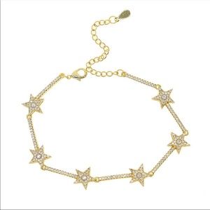 New never worn gold vermeil star bracelet